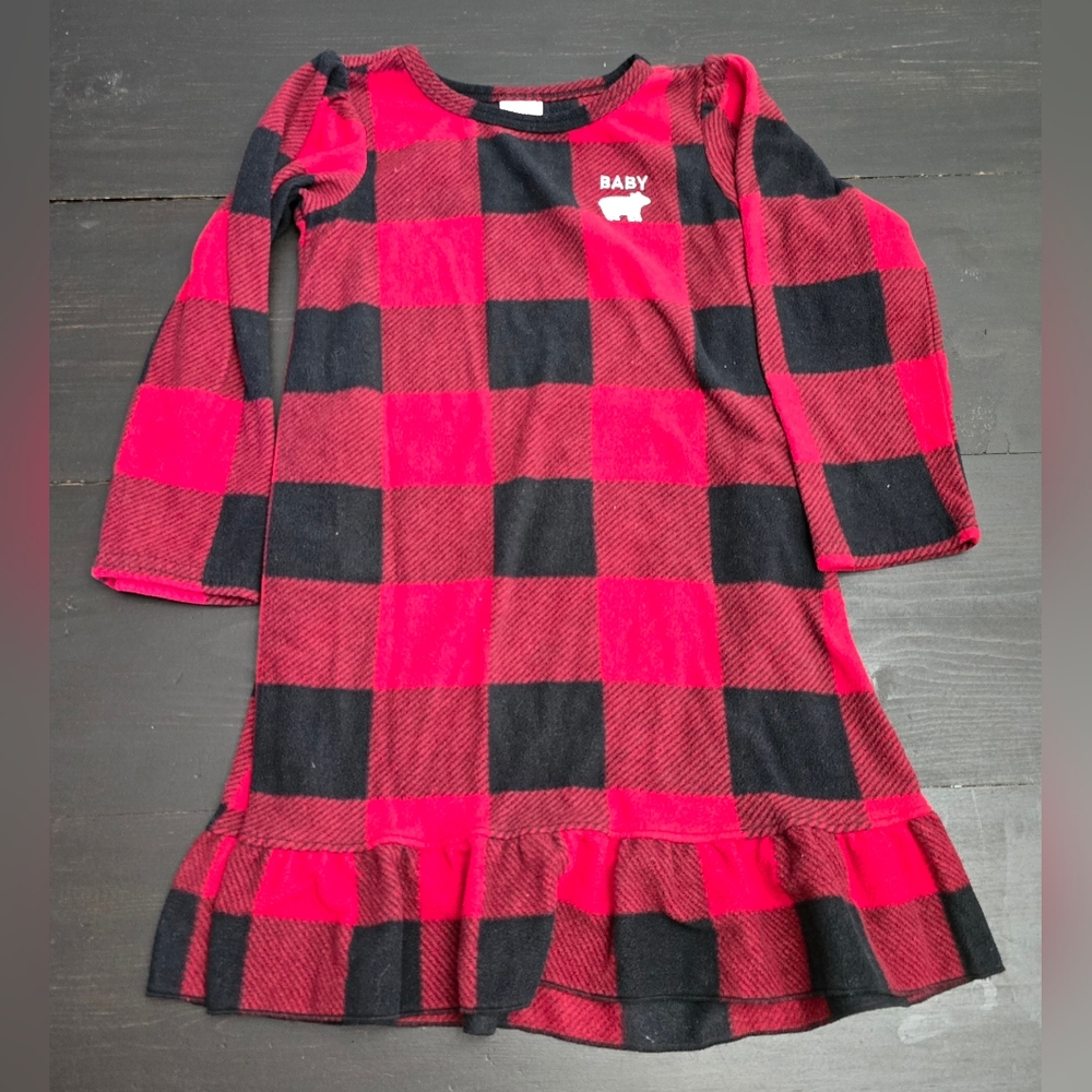 Size 4T Childrens Place Unisex Fleece Nightgown Pajama